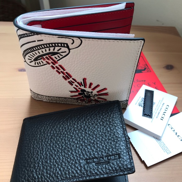 ❤️ 🐭 Coach Disney Mickey Mouse X Keith Haring 3 In 1 Wallet - Picture 2 of 16